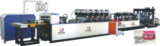 Composite Plastic Film Four Side Sealing Pouch / Bag Making Machine 380V/50HZ